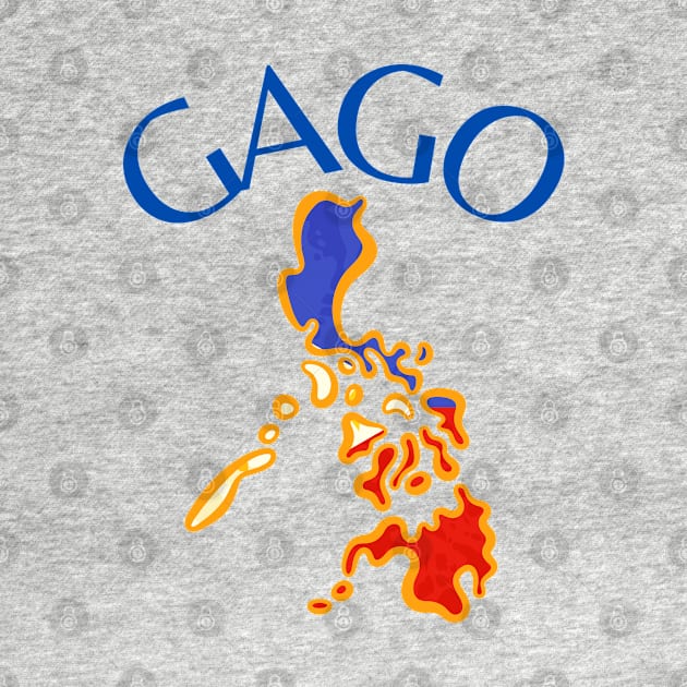 philippine map - gago tagalog word by CatheBelan